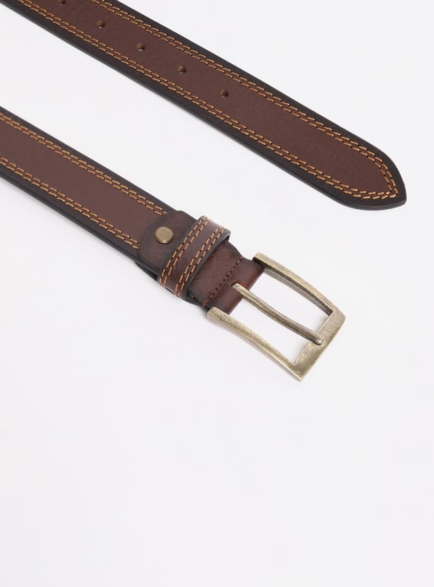 Men Textured Formal Belt