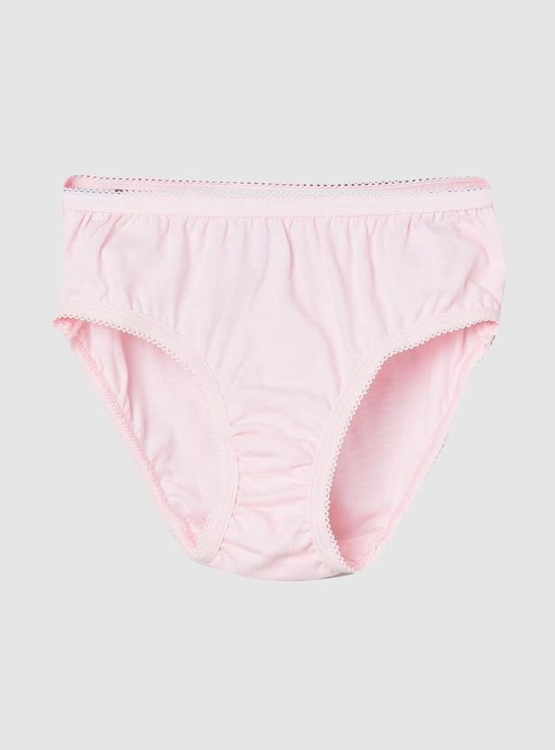 Girls Solid Panties - Pack of 3