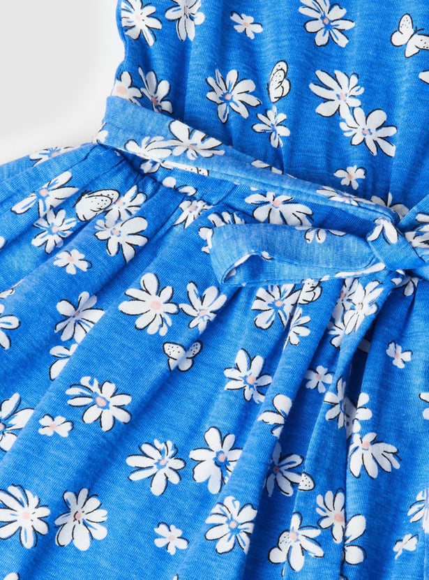 Girls Printed A-line Dress