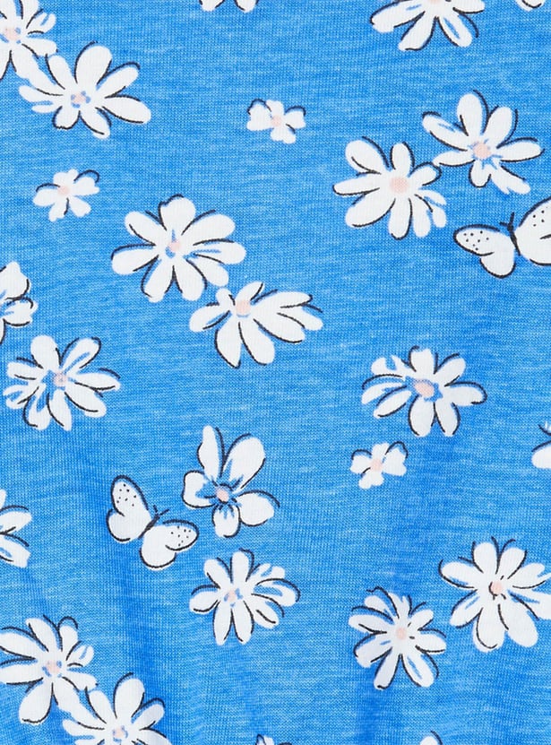 Girls Printed A-line Dress