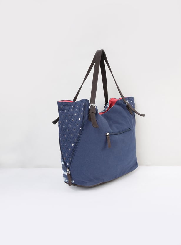 MAX Women Embellished Tote Bag