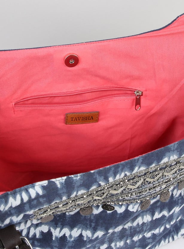 MAX Women Embellished Tote Bag