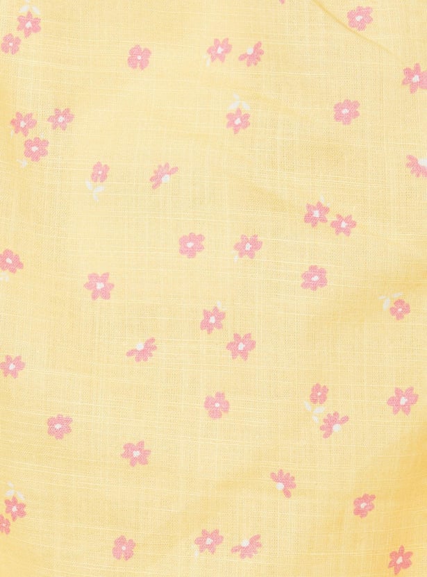 Girls Printed Woven Top