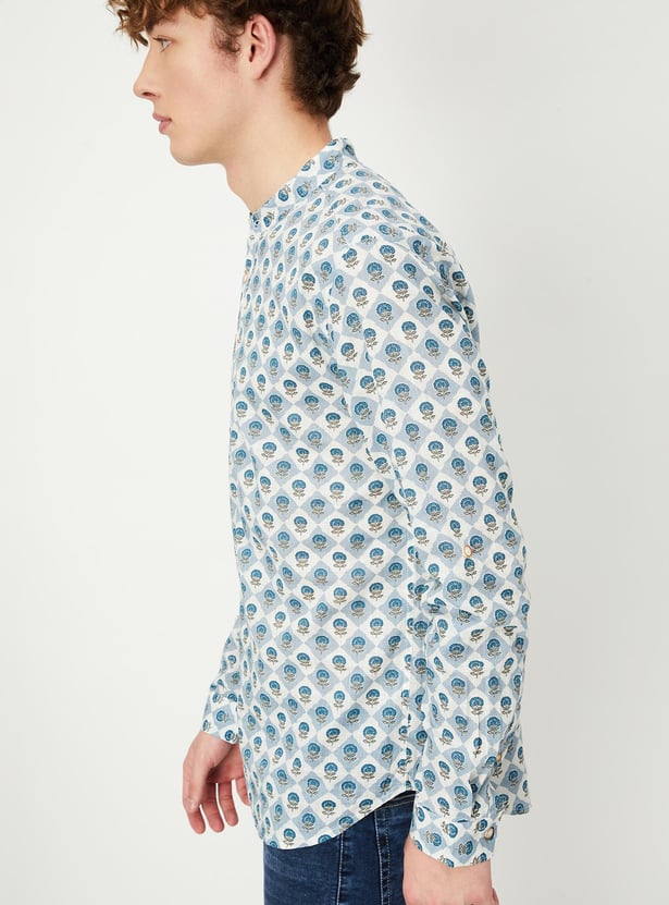 Men Printed Short Kurta