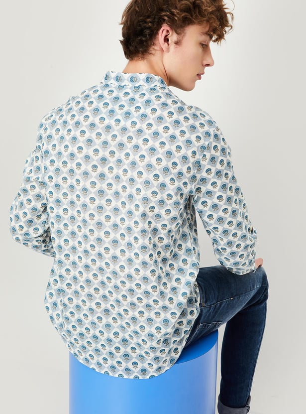 Men Printed Short Kurta