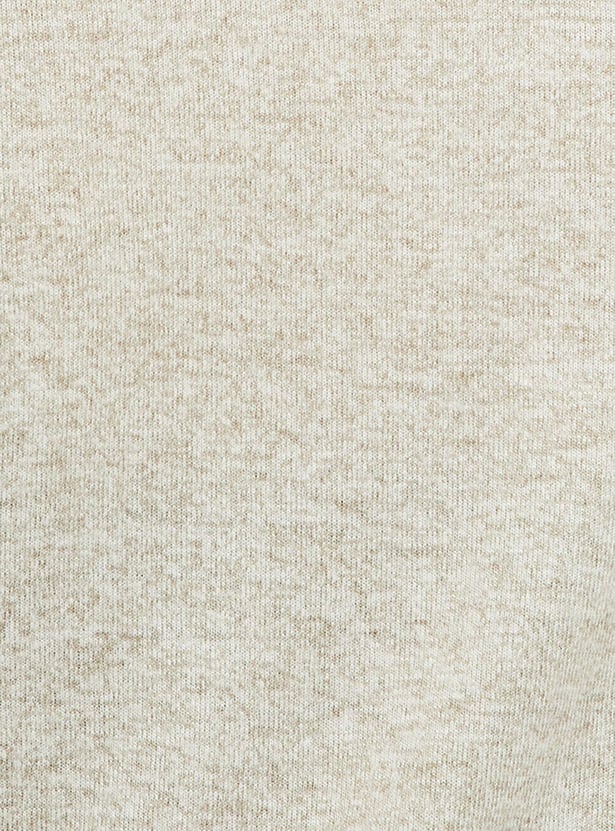 Women Textured Round Neck T-shirt