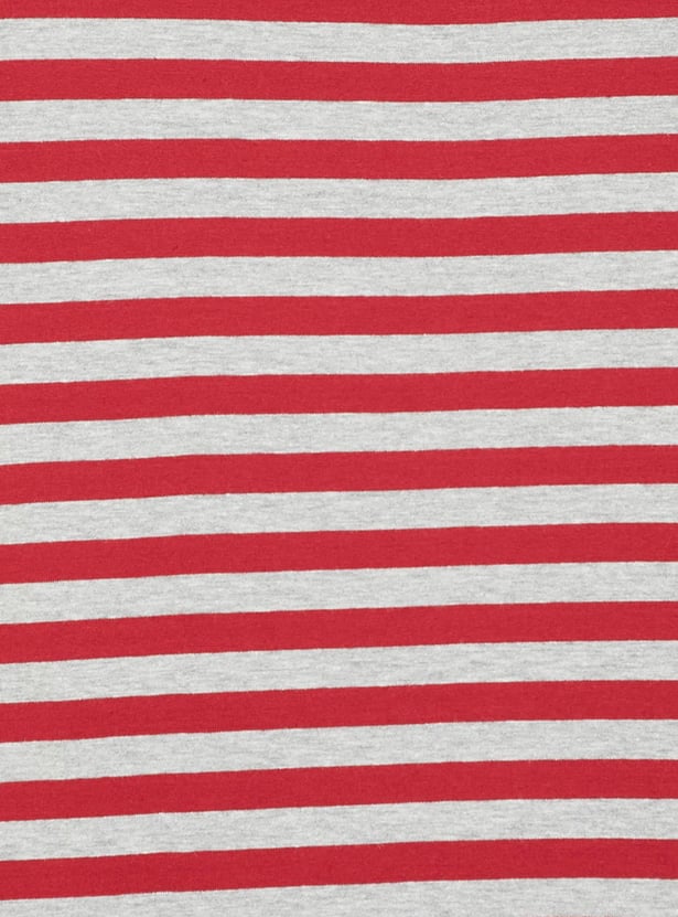 Women Striped Round Neck T-shirt