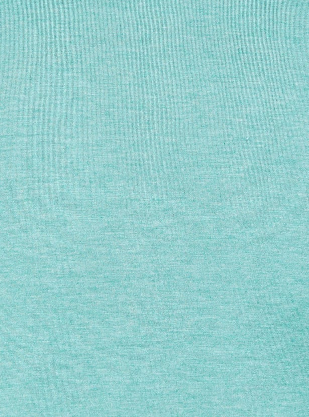 Women Cotton Solid Round Neck T-shirt