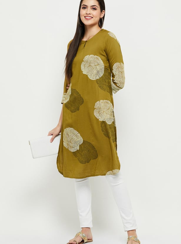 Women Printed Straight Kurta