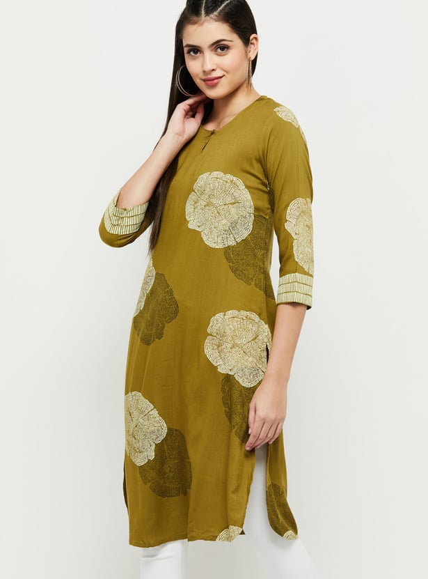 Women Printed Straight Kurta