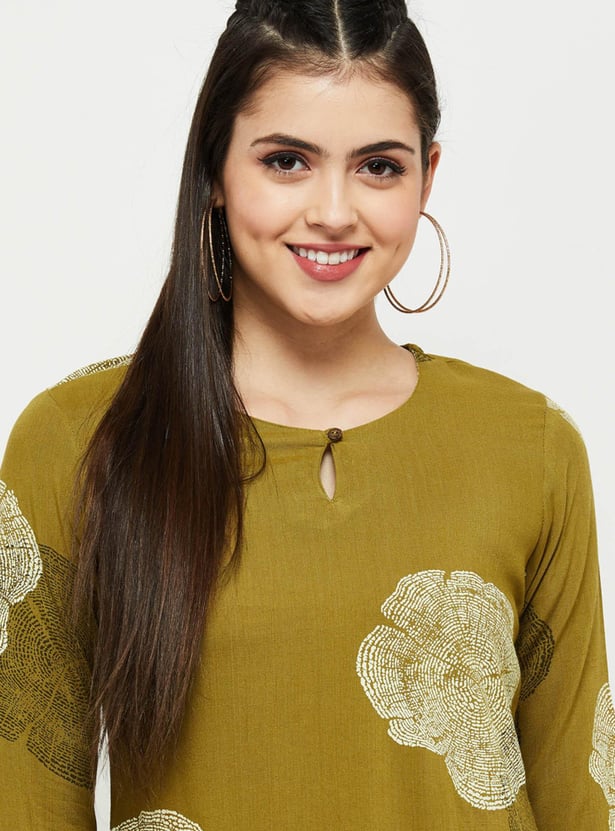 Women Printed Straight Kurta