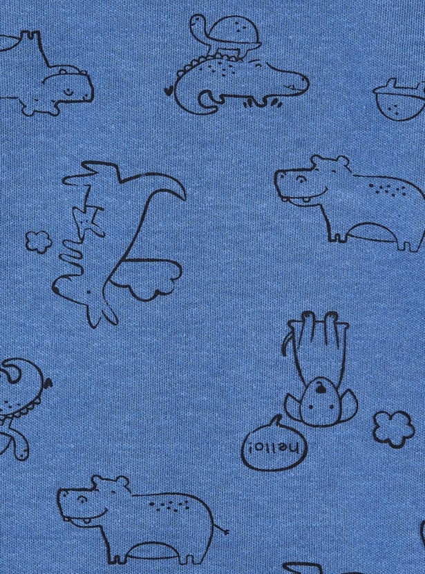 Boys Printed Bodysuit- Pack of 2