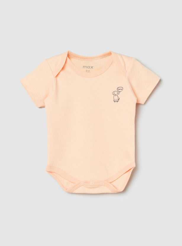 Boys Printed Bodysuit- Pack of 2