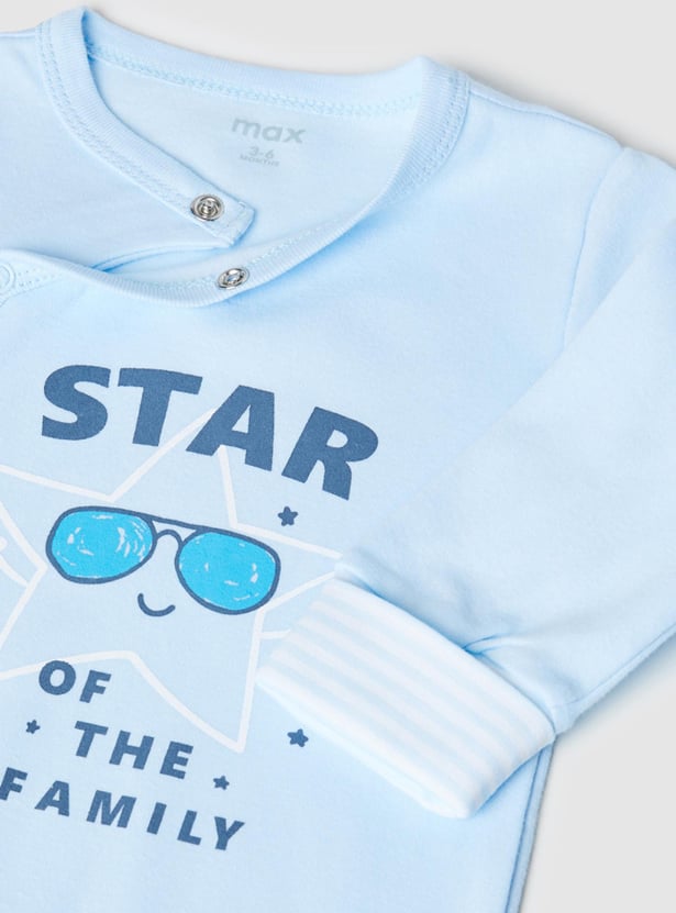 Boys Printed Anti-Bacterial Sleepsuit