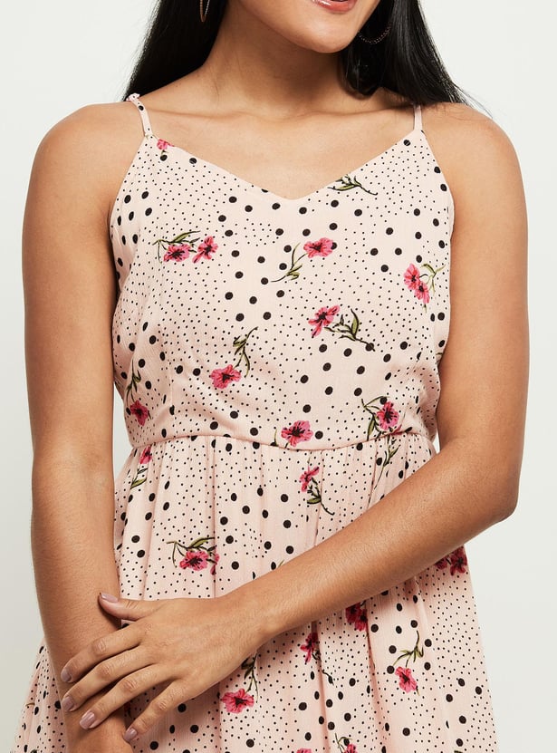 Women Printed Sleeveless Dress