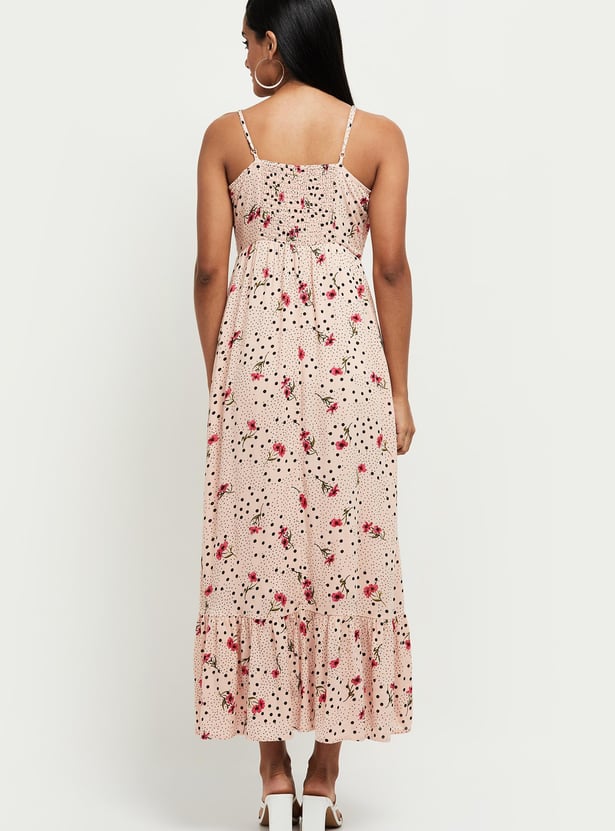 Women Printed Sleeveless Dress