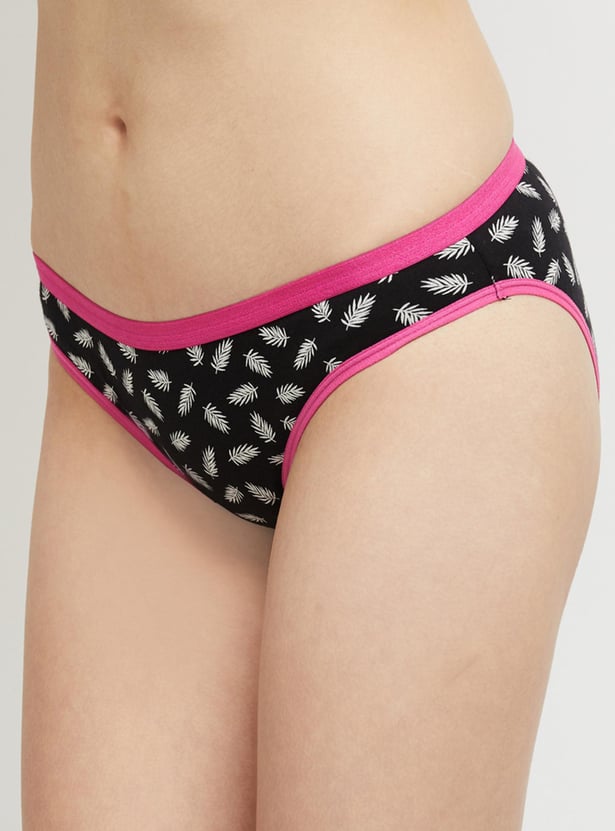 Women Printed Bikini Panty - Pack of 3