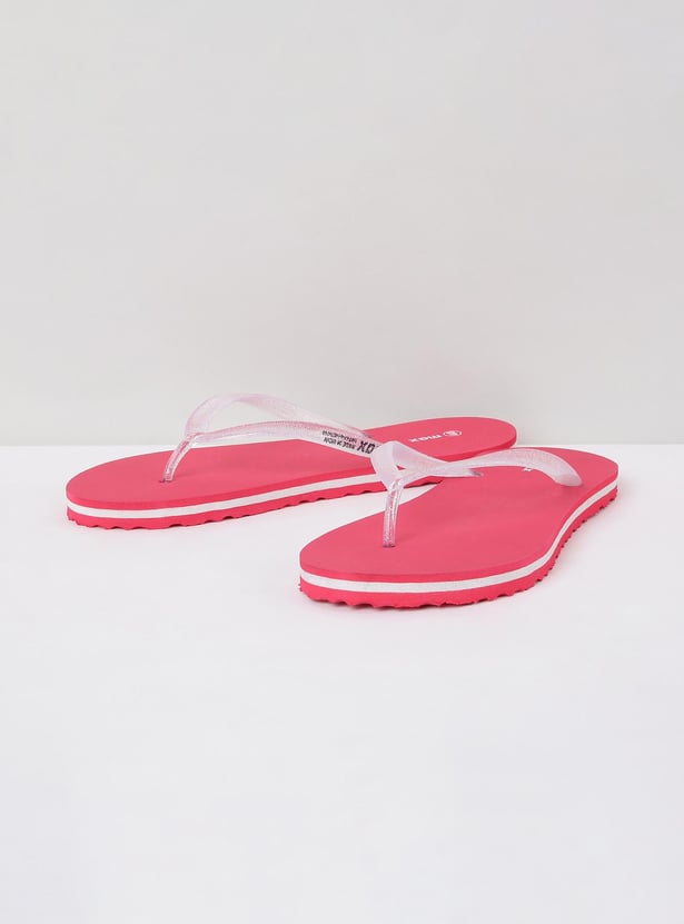 Women Textured Flip Flops 