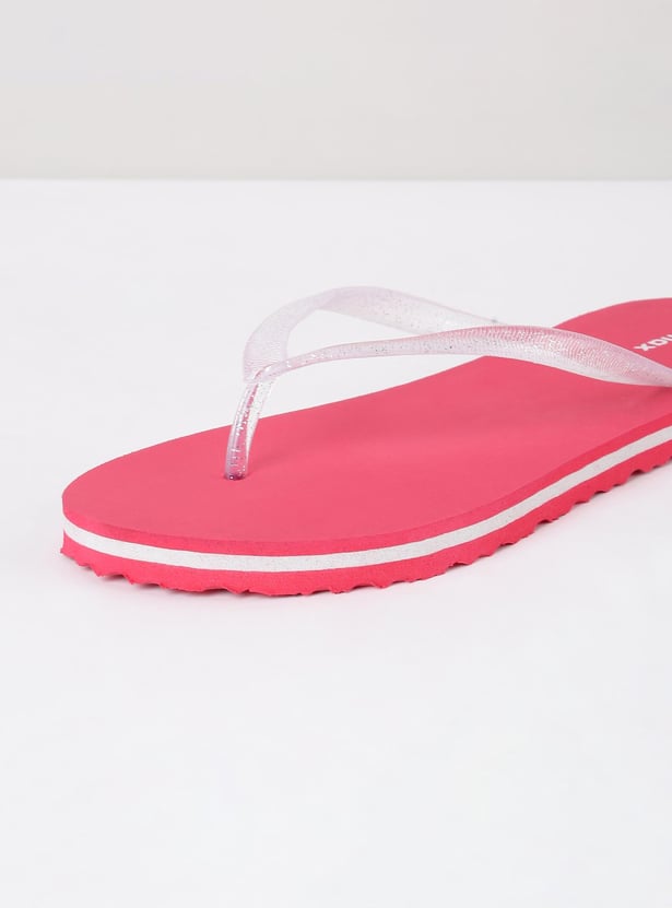 Women Textured Flip Flops 