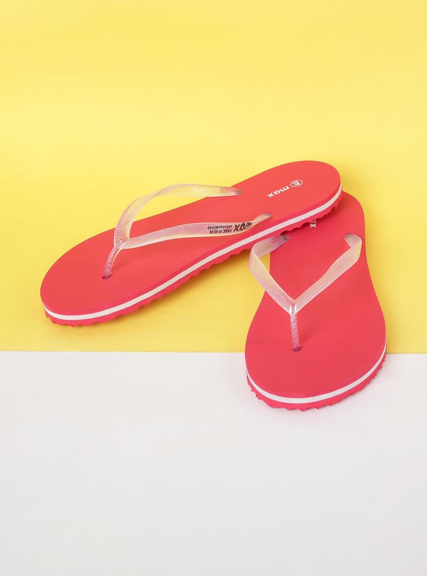 Women Textured Flip Flops 