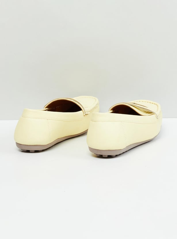 Women Solid Penny Loafers