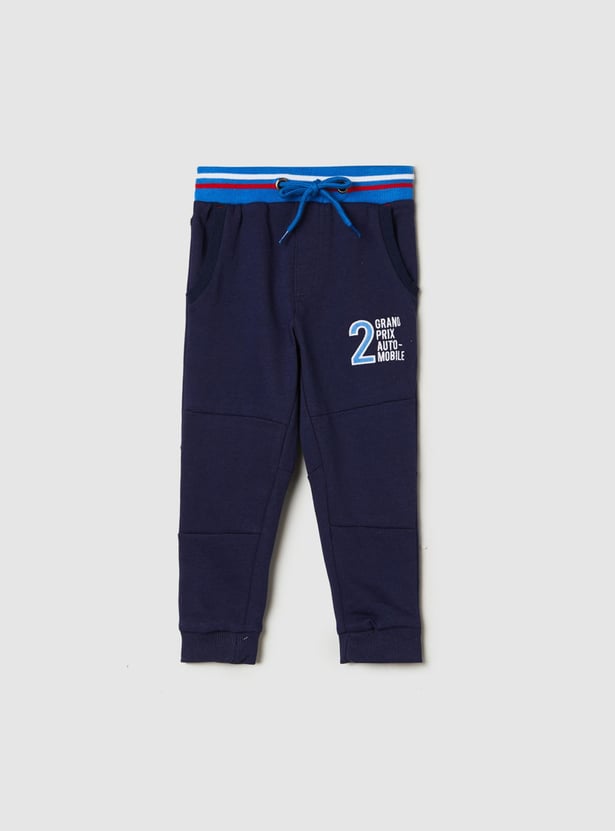 Boys Printed Joggers - Pack of 2