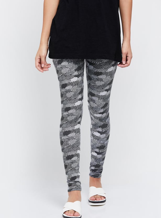 Buy Women Printed Ankle Length Leggings Online at just Rs. 449.0 1000011240852 Max Fashion