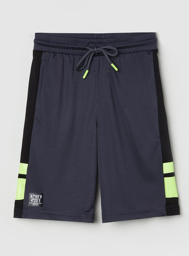 Boys Solid Elasticated Shorts