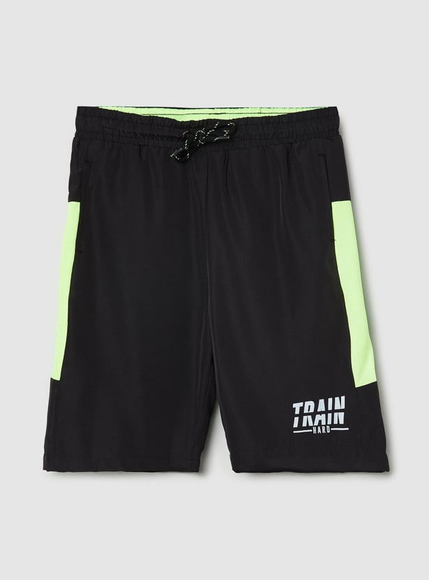 Boys Colourblocked Elasticated Shorts 