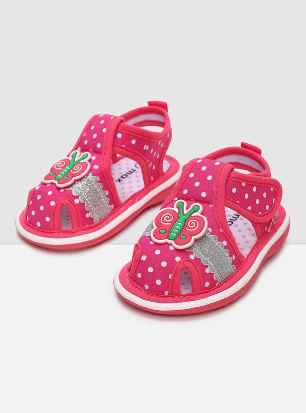 Girls Printed Closed Sandals