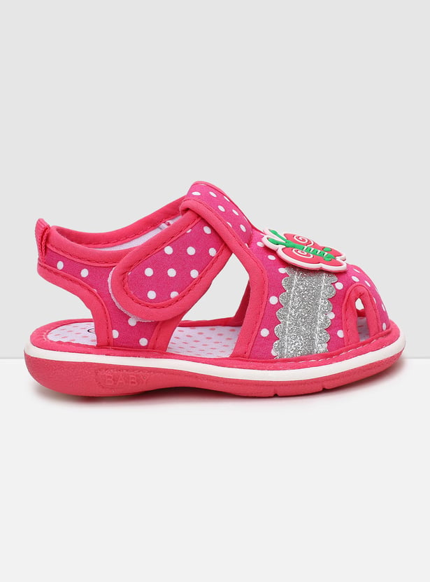 Girls Printed Closed Sandals