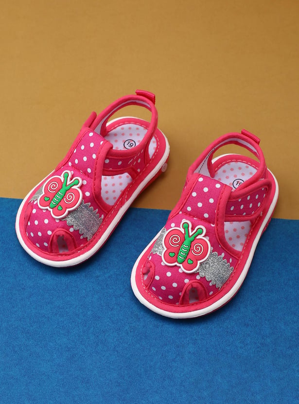 Girls Printed Closed Sandals