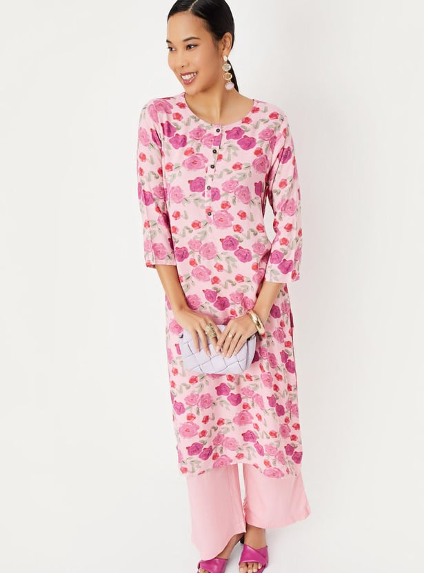 Women Printed Kurta with Palazzos