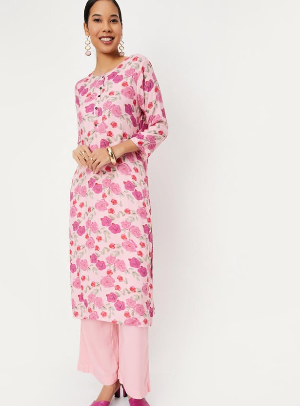 Women Printed Kurta with Palazzos
