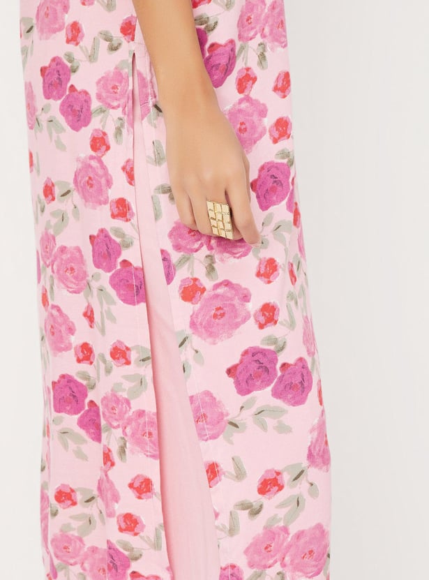 Women Printed Kurta with Palazzos