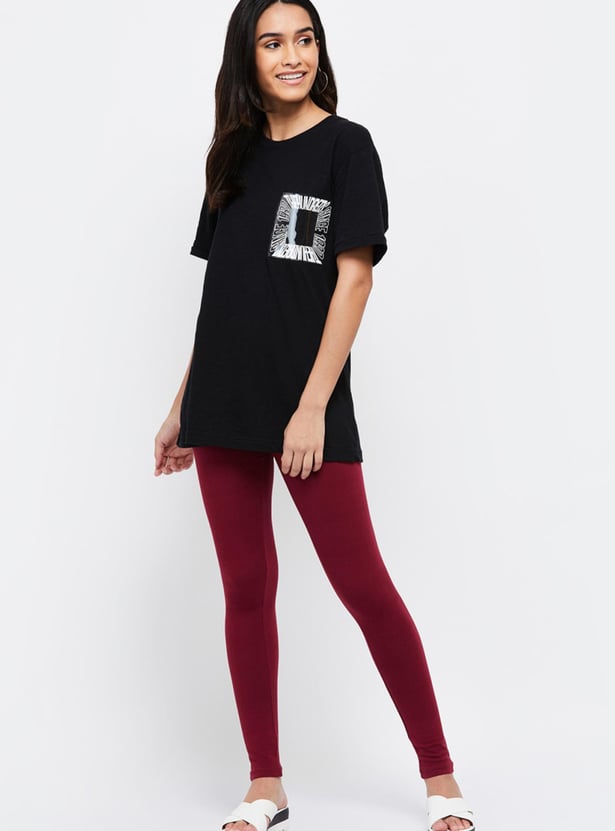 Women Solid Leggings