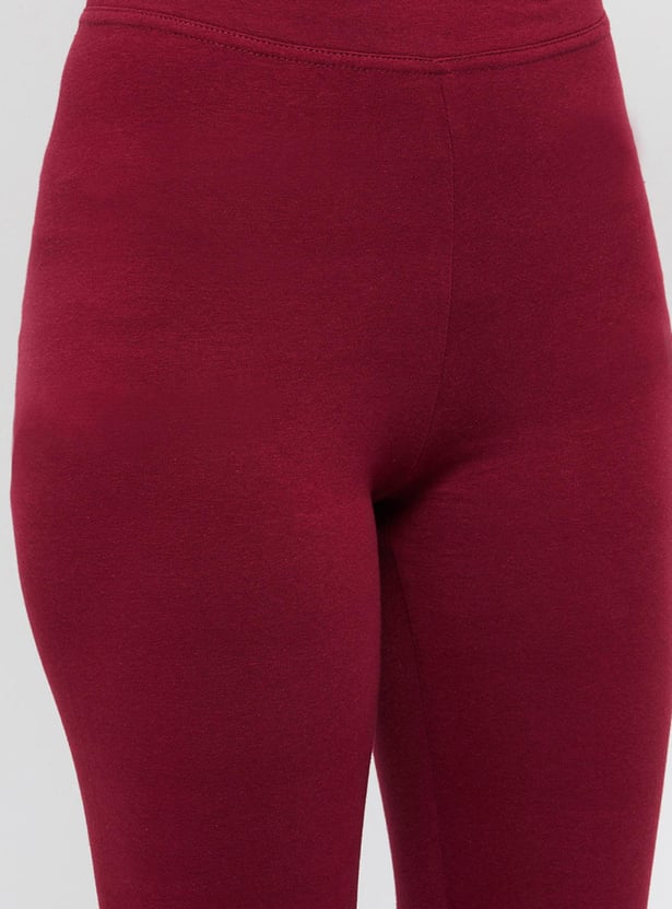 Women Solid Leggings