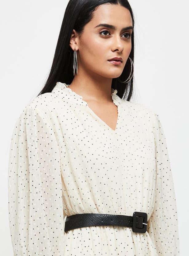 Women Printed Midi A-Line Dress