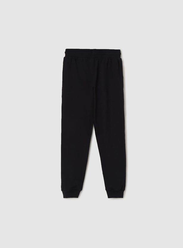 Girls Printed Elasticated Track Pants - Pack of 2