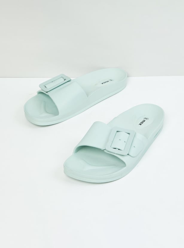 Women Solid Sliders