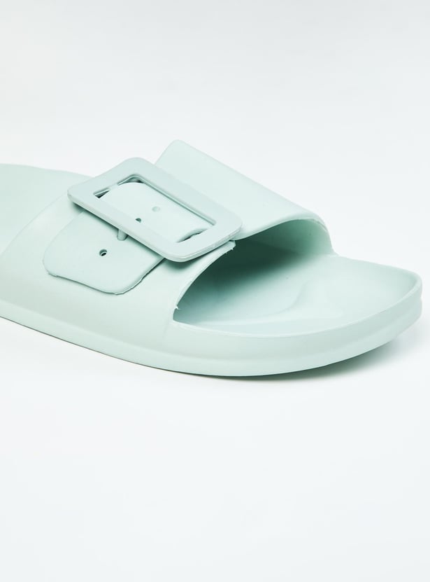 Women Solid Sliders