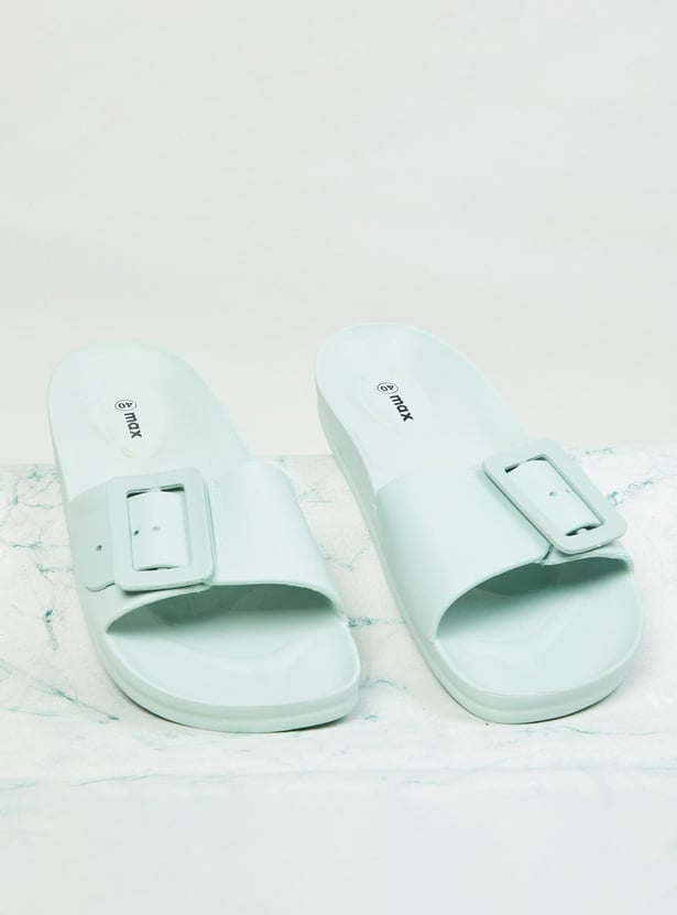 Women Solid Sliders