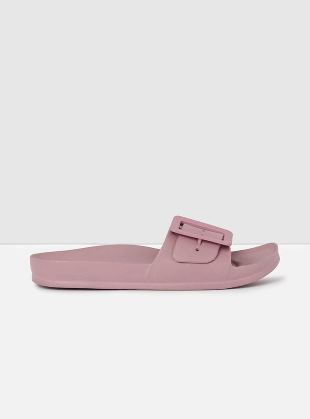 Women Solid Sliders