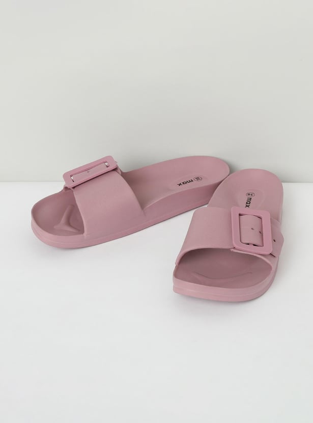 Women Solid Sliders