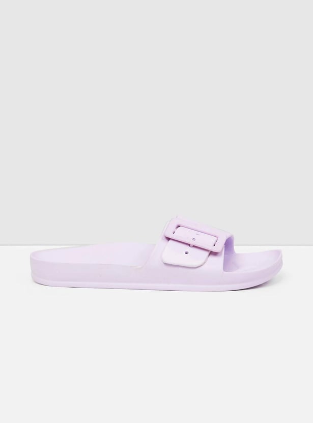 Women Solid Sliders