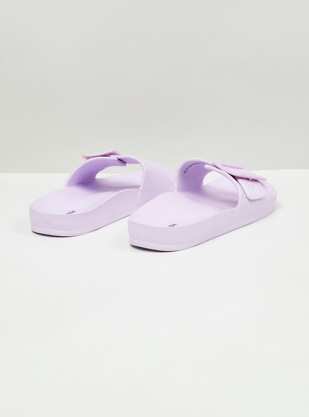 Women Solid Sliders