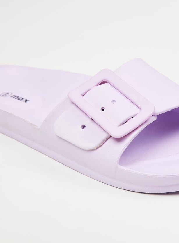 Women Solid Sliders