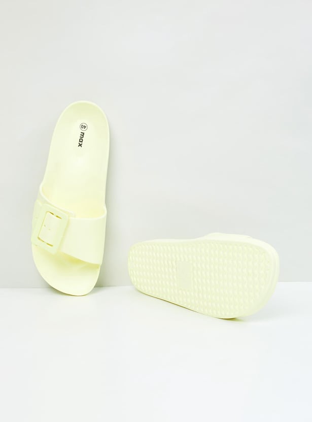 Women Solid Sliders