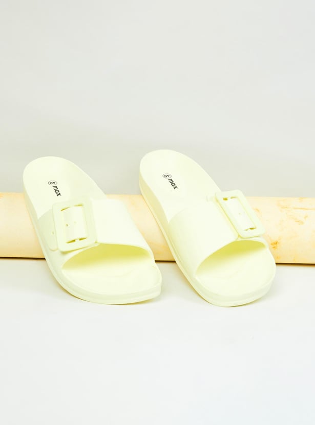 Women Solid Sliders