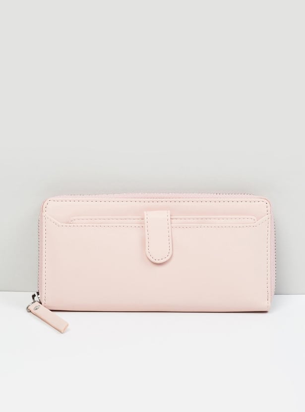 Women Solid Wallet with Card Holder